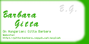 barbara gitta business card